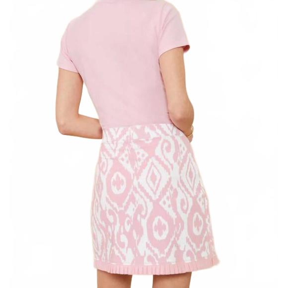 NEW SPARTINA 449 jersey wrap skort clara ikat in pink